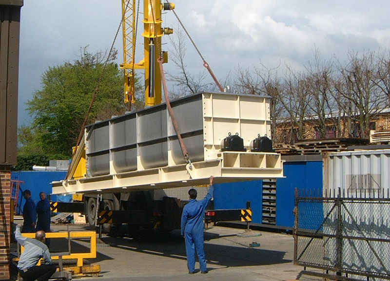 Paddle mixer fabricated by DMS Stainless Fabrications